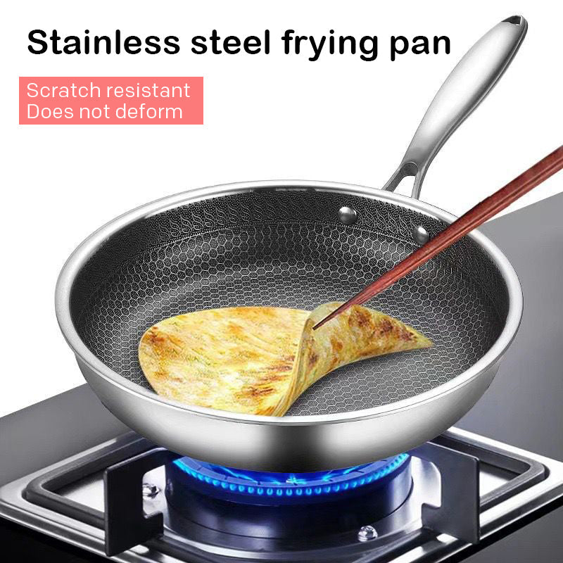 Premium Stainless Steel Hexagon Fry Pan - Yeezlab