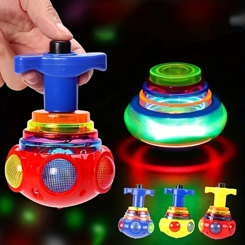 Colorful LED Spinning Top Lamp