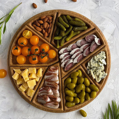 Stylish Wooden Serving Platter - Yeezlab