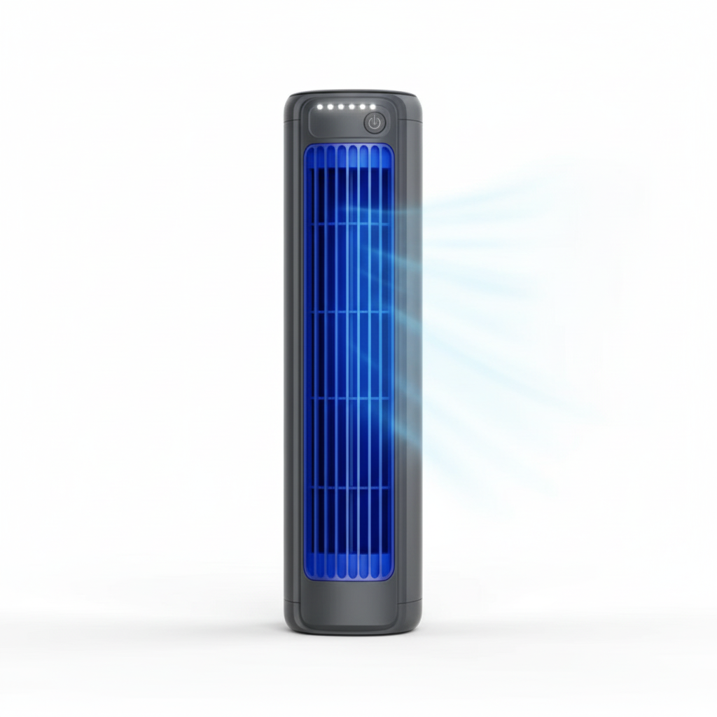 Silent Portable Air Cooler with Rechargeable Battery