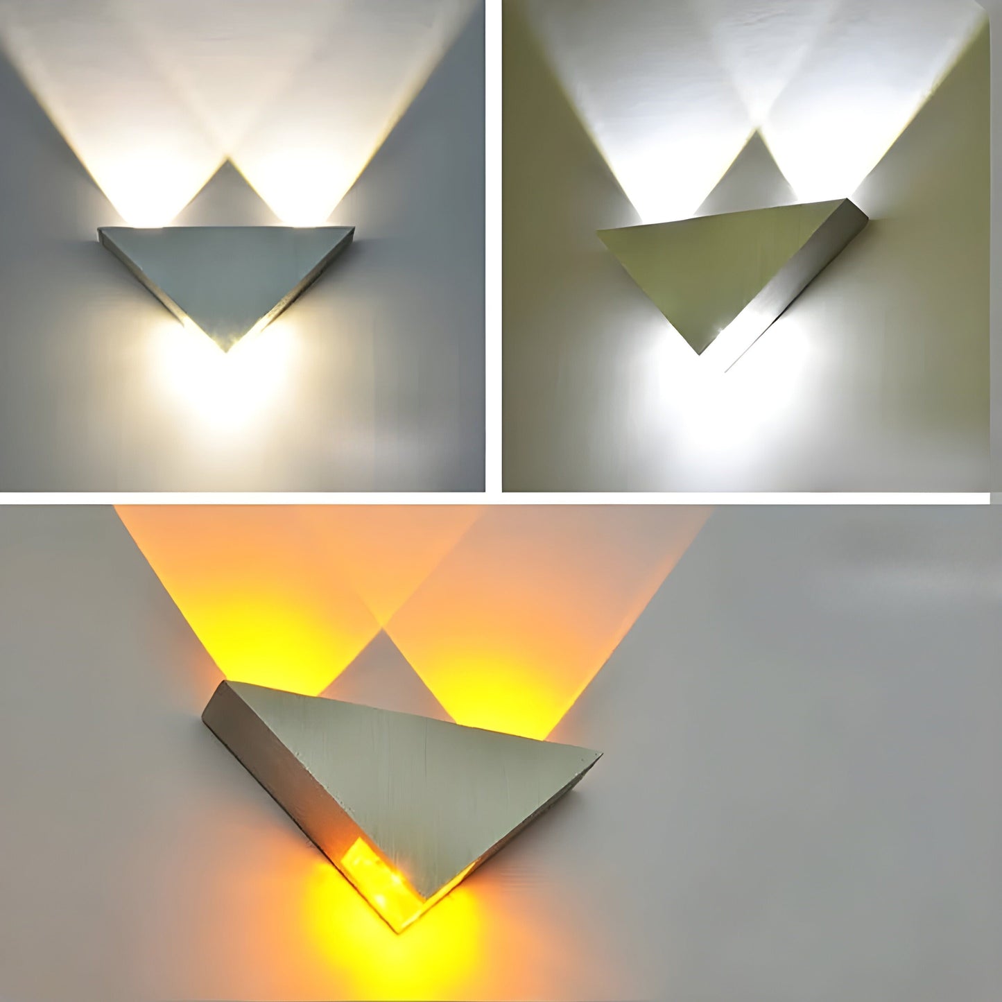 Sleek Triangle LED Wall Lamp