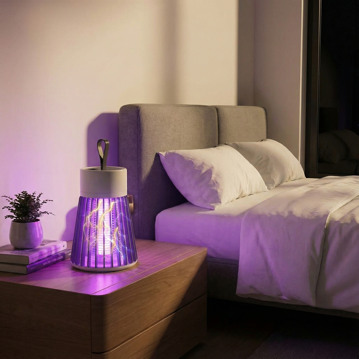 UV light electric shock mosquito killer lamp