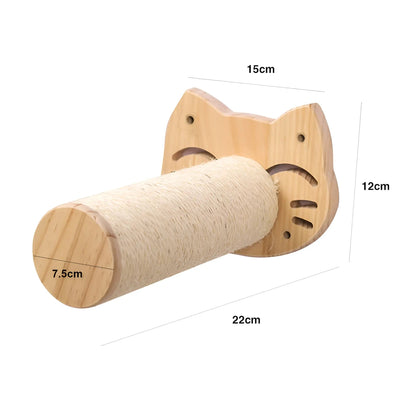 Cat Tower Wall Shelf with Scratch Pad