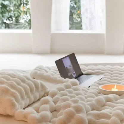 Cozy Plush Reversible Fleece Throw Blanket