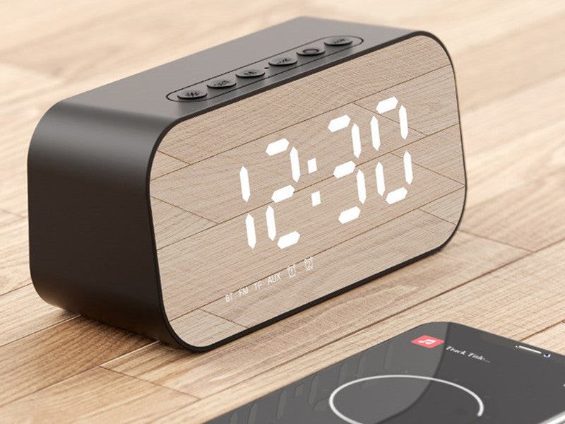 Compact Bluetooth Speaker with Clock and Thermometer - Yeezlab