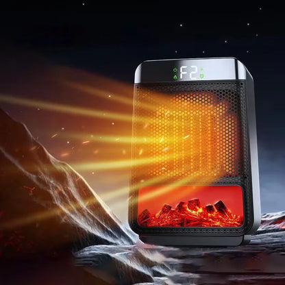 Compact 1500W Electric Space Heater with PTC Fan