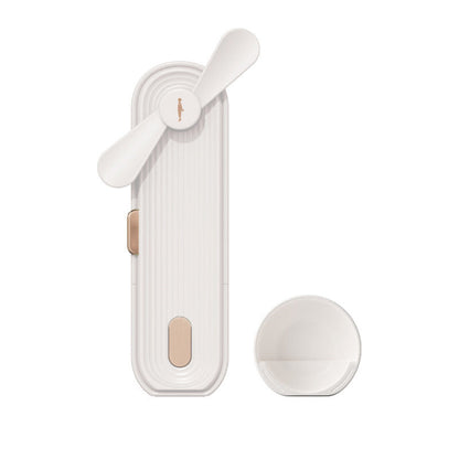 Compact Rechargeable Personal Fan with USB Charger
