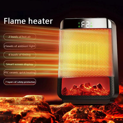 Compact 1500W Electric Space Heater with PTC Fan - Yeezlab