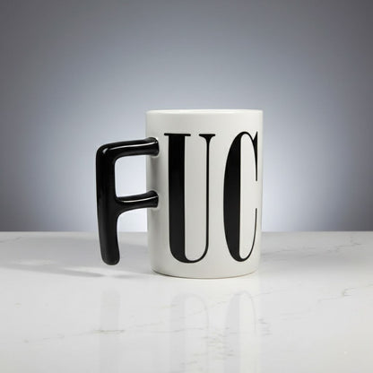 Bold Black Ceramic Coffee Mug