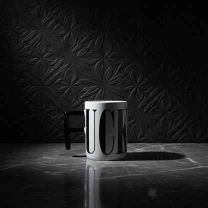 Bold Black Ceramic Coffee Mug