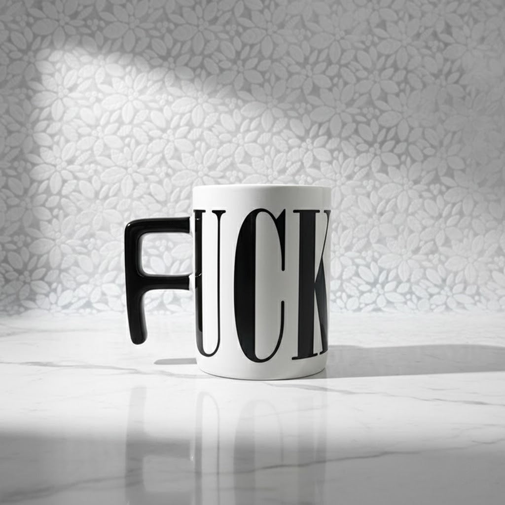Bold Black Ceramic Coffee Mug - Yeezlab