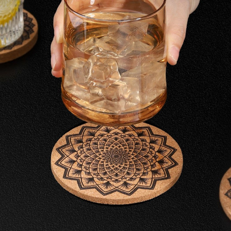 Colorful Cork Coasters Set of 4 - Yeezlab