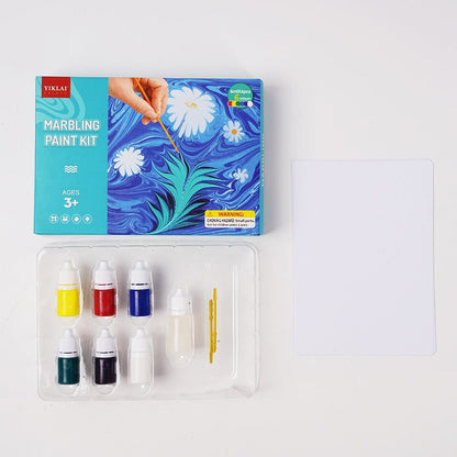 Colorful DIY Watercolor Marble Art Painting Kit - Yeezlab