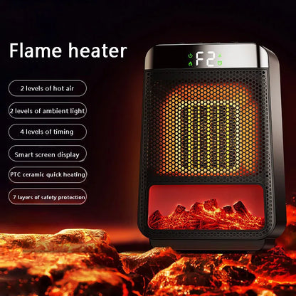Compact 1500W Electric Space Heater with PTC Fan