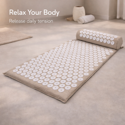 Acupressure Yoga Mat Set with Pillow