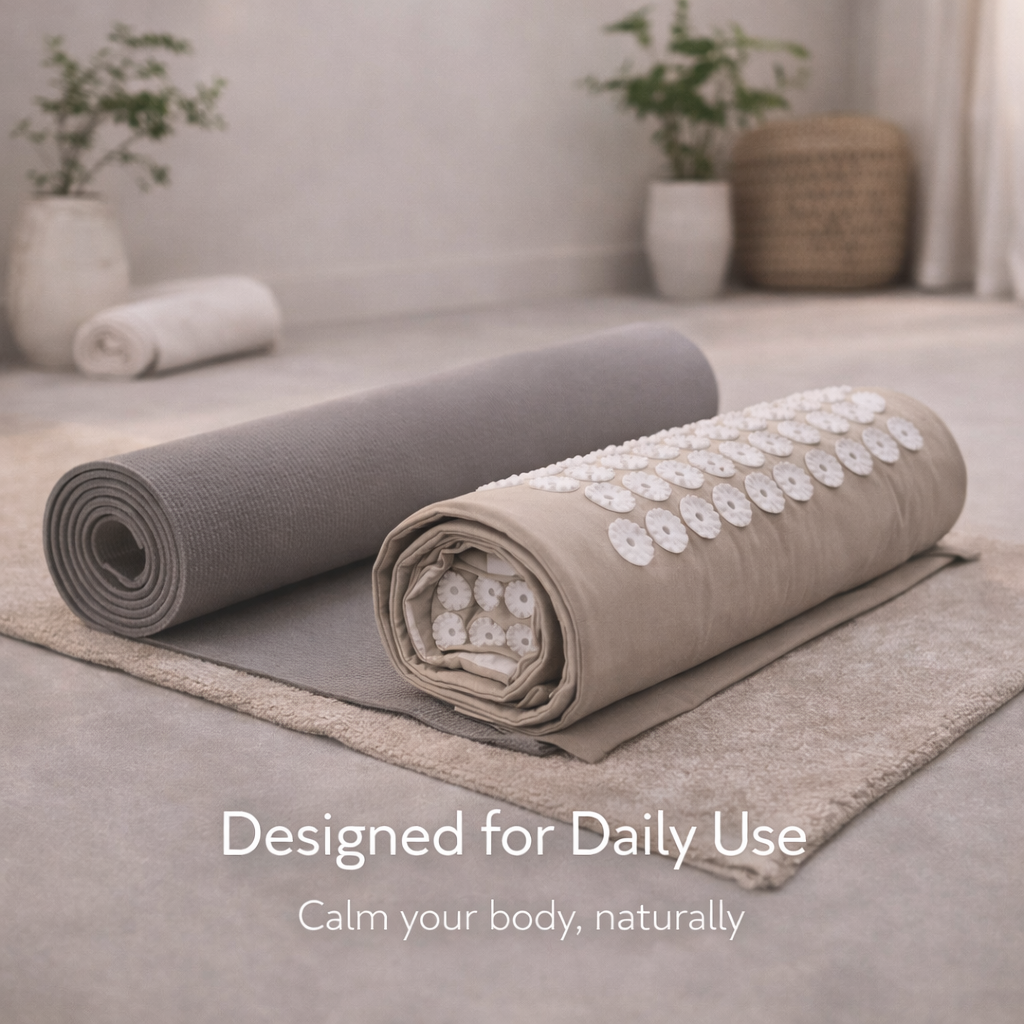 Acupressure Yoga Mat Set with Pillow