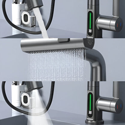 Touch Control Kitchen Faucet with Digital Temperature