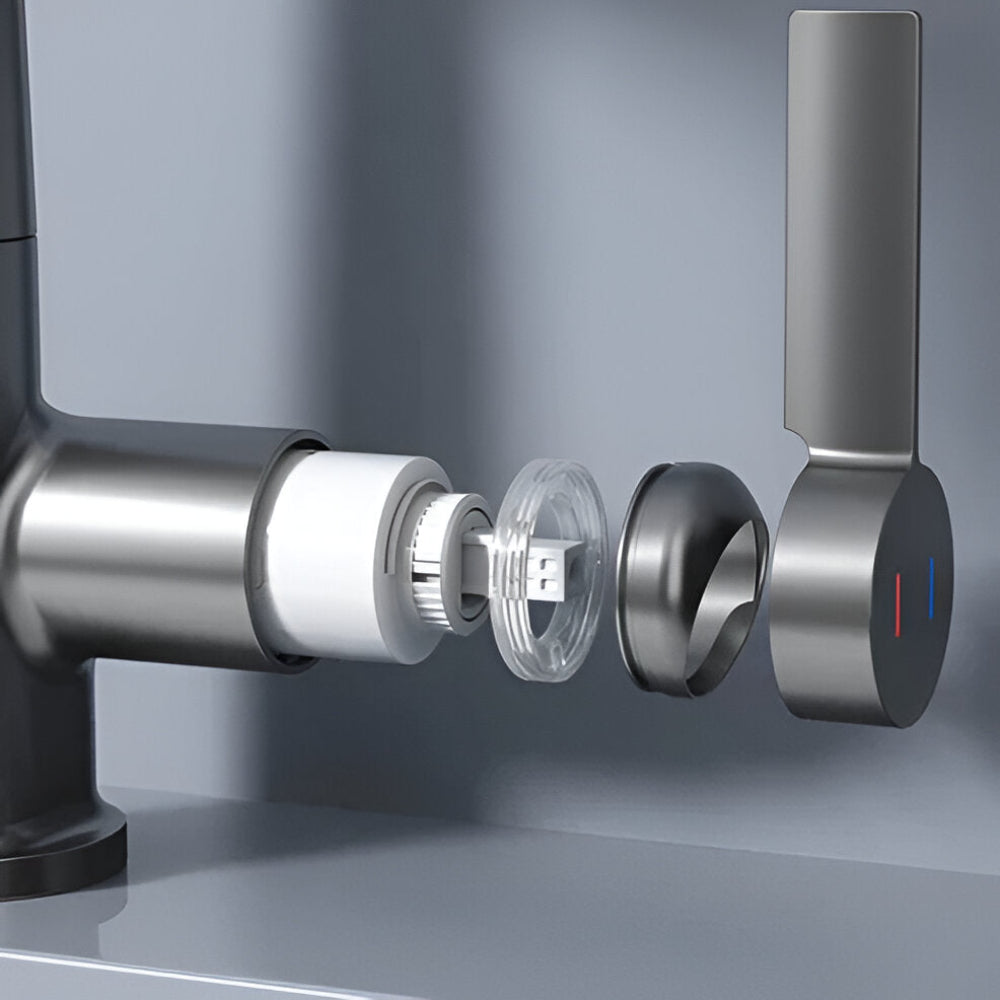 Touch Control Kitchen Faucet with Digital Temperature