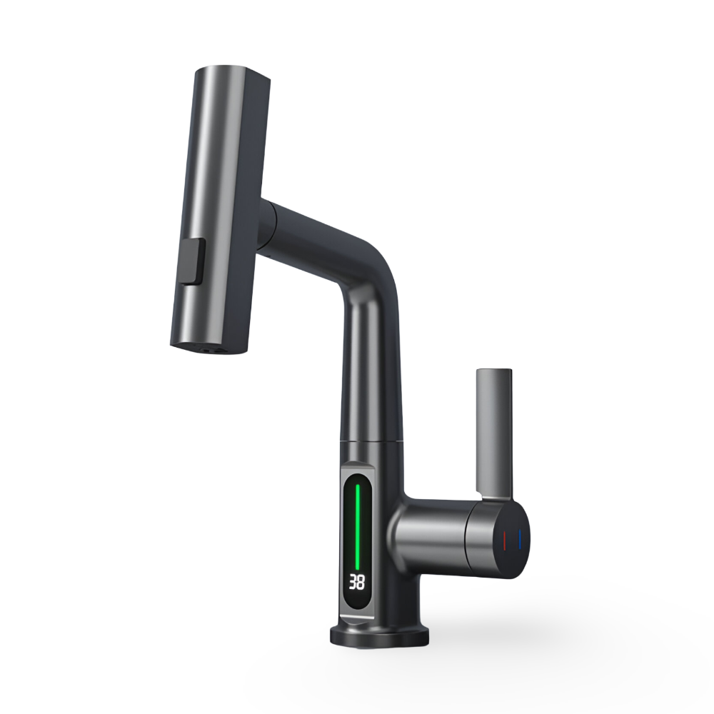 Touch Control Kitchen Faucet with Digital Temperature