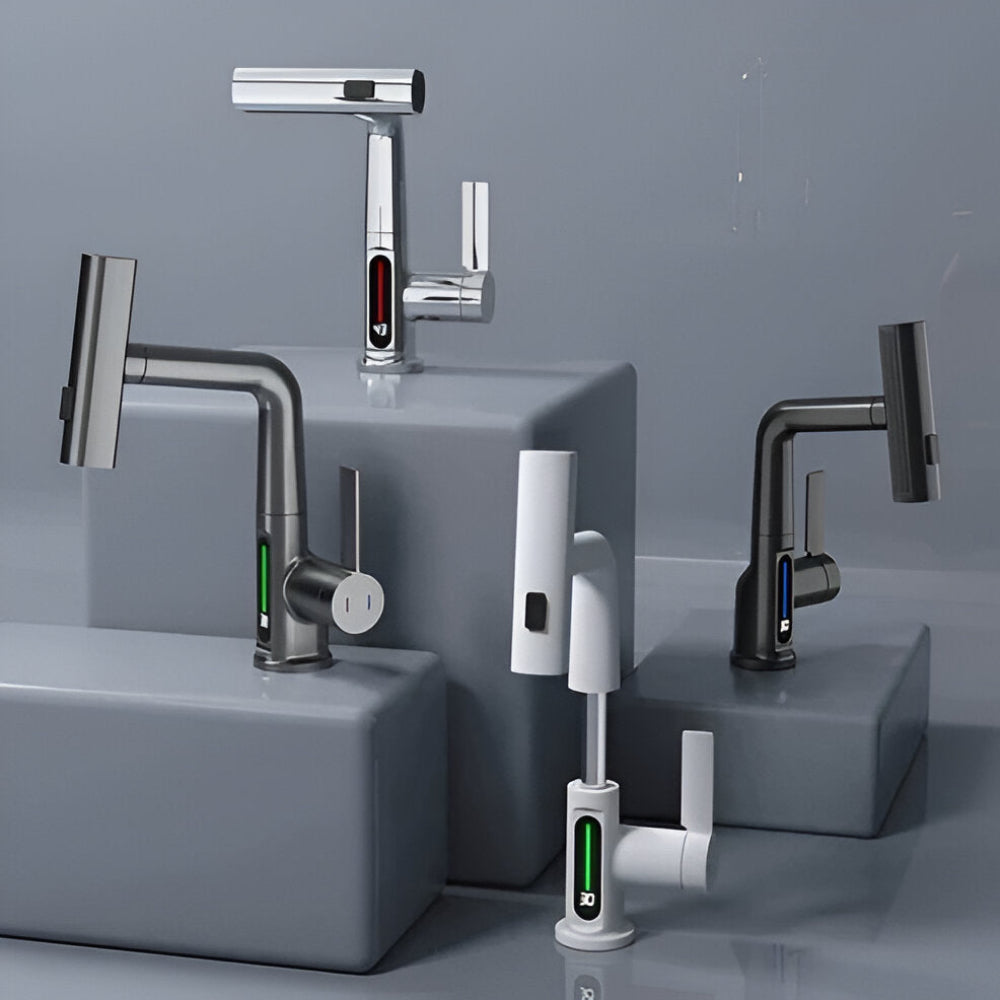 Touch Control Kitchen Faucet with Digital Temperature