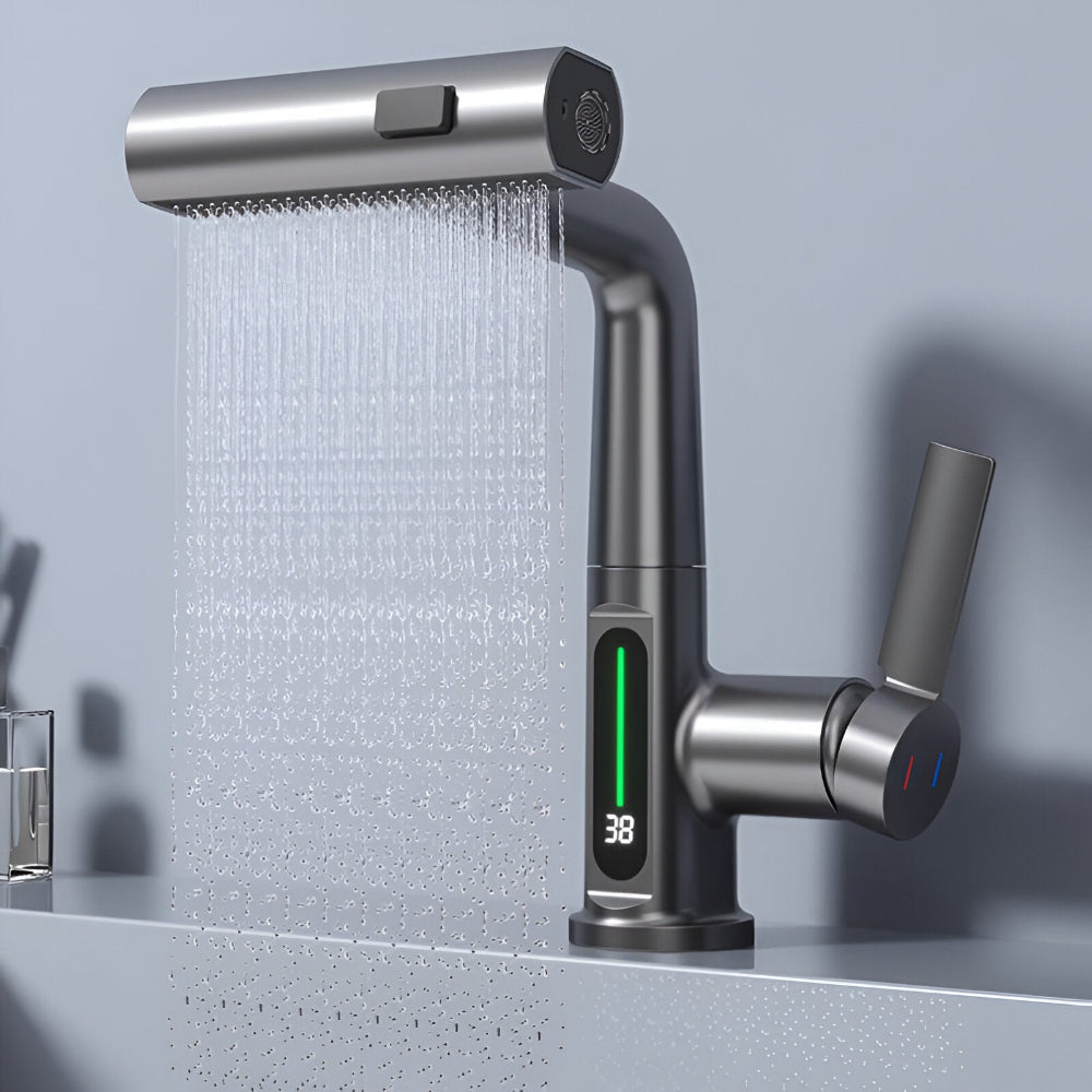 Touch Control Kitchen Faucet with Digital Temperature