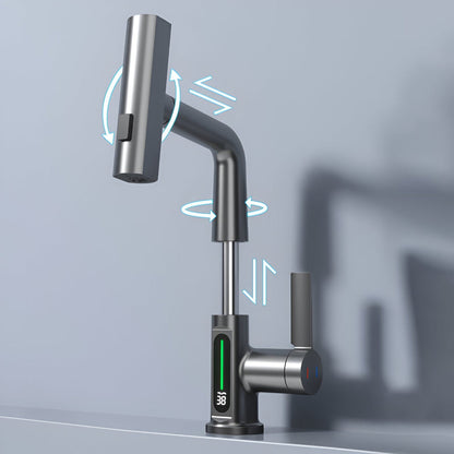 Touch Control Kitchen Faucet with Digital Temperature