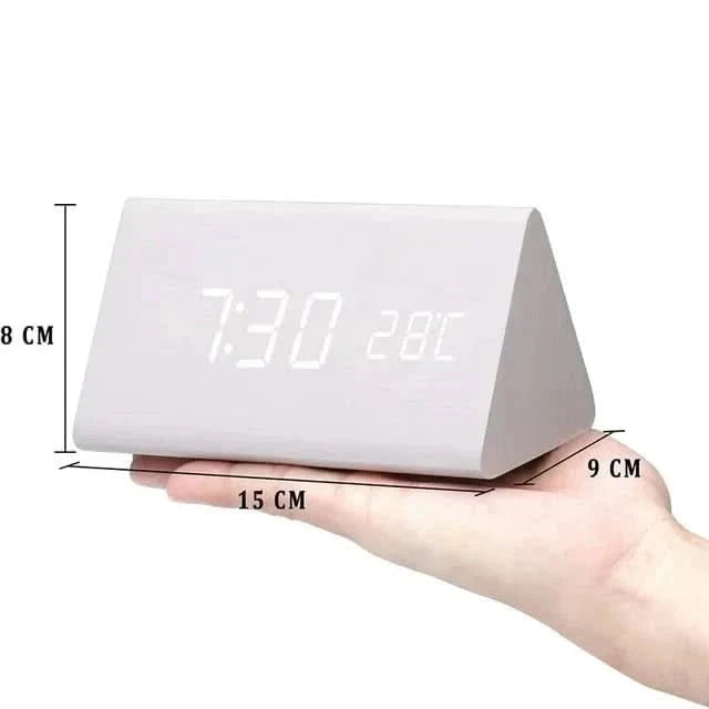Modern Wooden Digital Clock