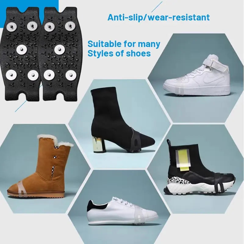 Gripmaster | Spiked Non-Slip Shoe Covers for Kids and Adults