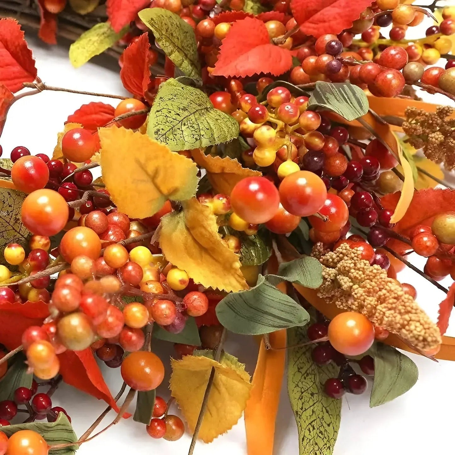 Fall Harvest Wreath for Front Door
