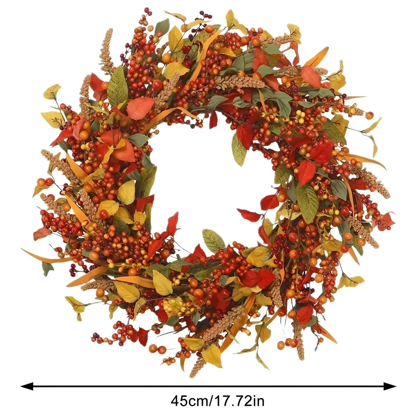 Fall Harvest Wreath for Front Door