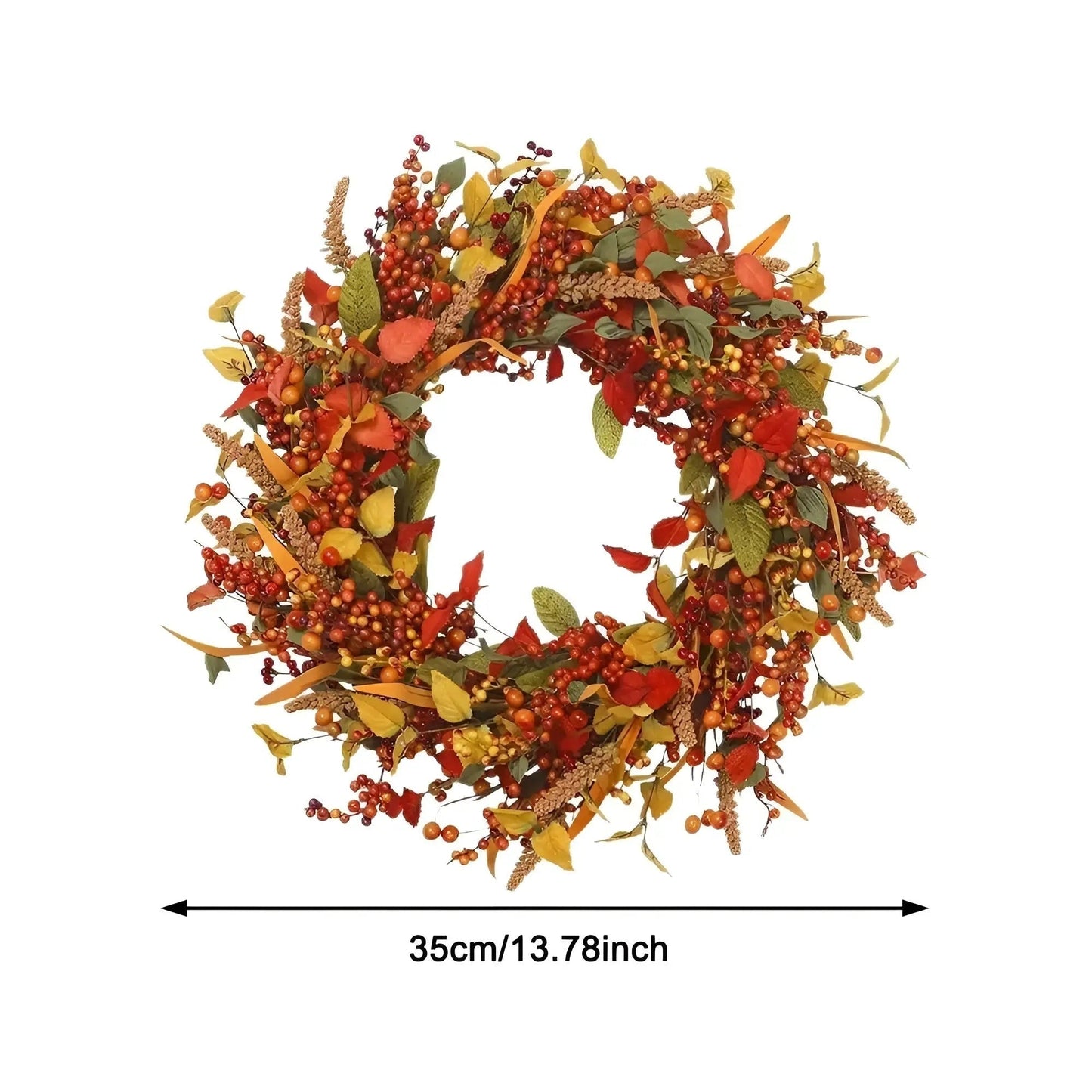 Fall Harvest Wreath for Front Door - Yeezlab