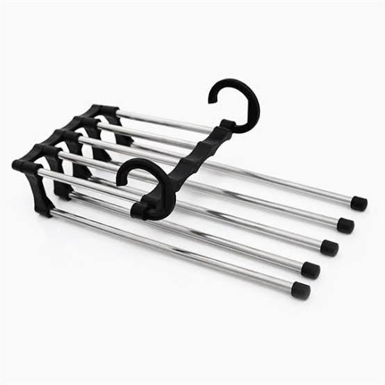 Space-Saving 5-in-1 Rack Hanger Organizer