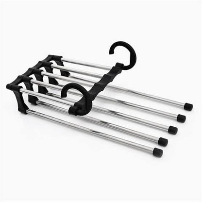 Space-Saving 5-in-1 Rack Hanger Organizer