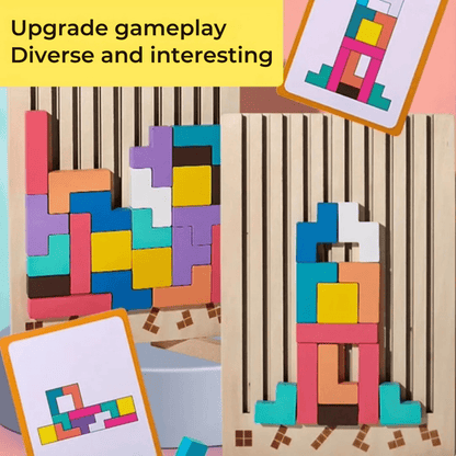 Educational Wooden Block Puzzle Toy for Kids