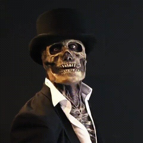 Scary Skull Mask Hat for Halloween Costume - Yeezlab