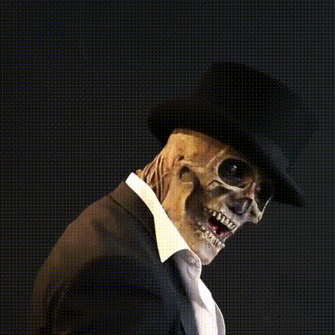 Scary Skull Mask Hat for Halloween Costume