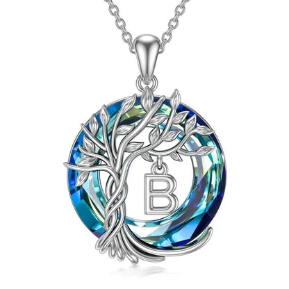 Natural Tree Crystal Pendant Necklace