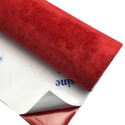 Decorative Peel Stick Faux Velvet Wall Covering Roll