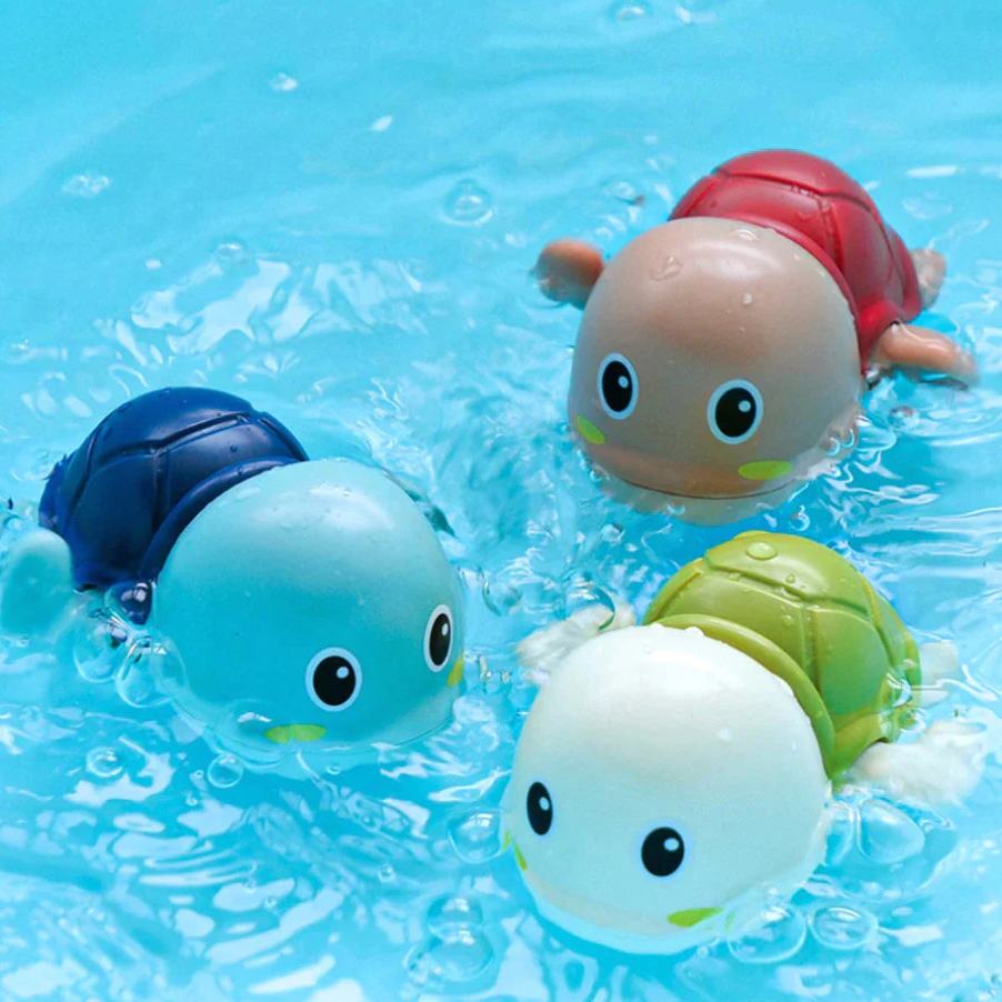 Fun Floating Wind-Up Bath Turtles - Yeezlab
