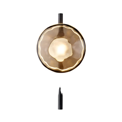 Minimalist Round Glass Wall Light