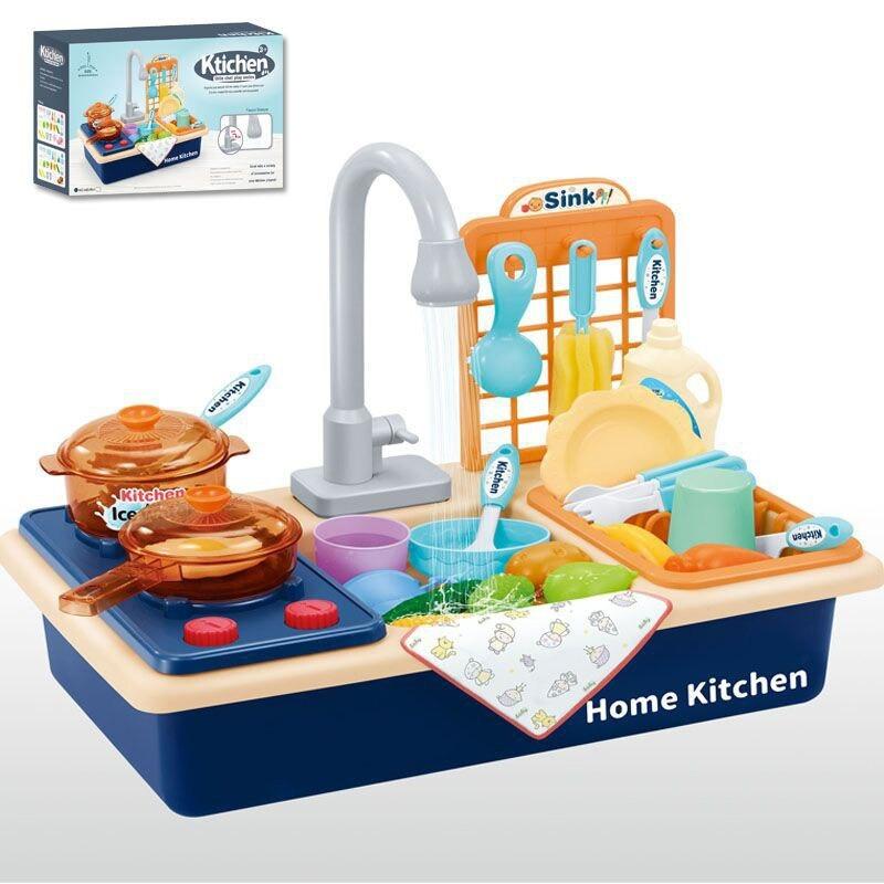 Fun Play Kitchen with Water Play and Cooking Tools