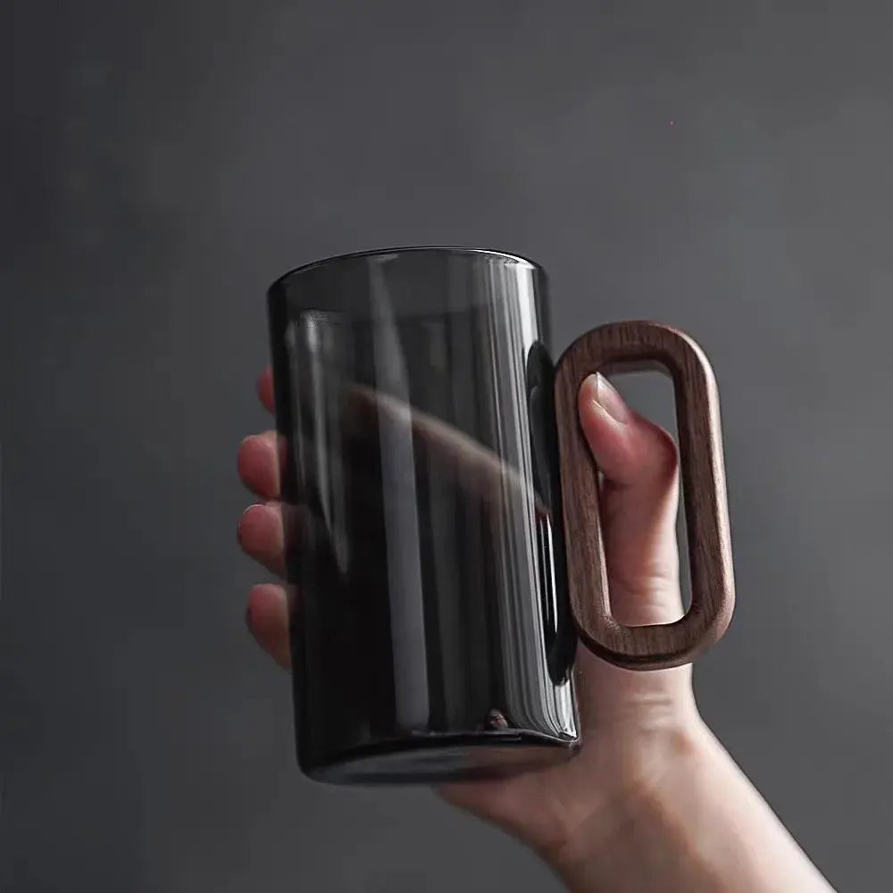 Premium Glass Teapot with Wood Handle