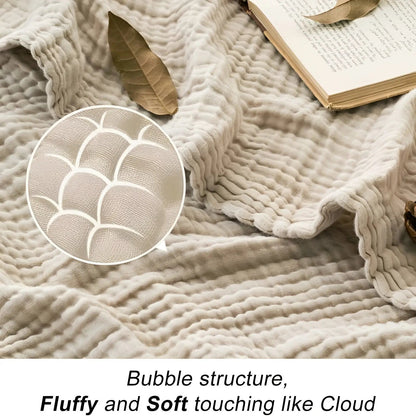 Soft Cotton All Season Throw Blanket