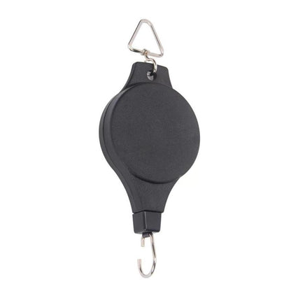Adjustable Plant Hanger and Bird Feeder Pulley System