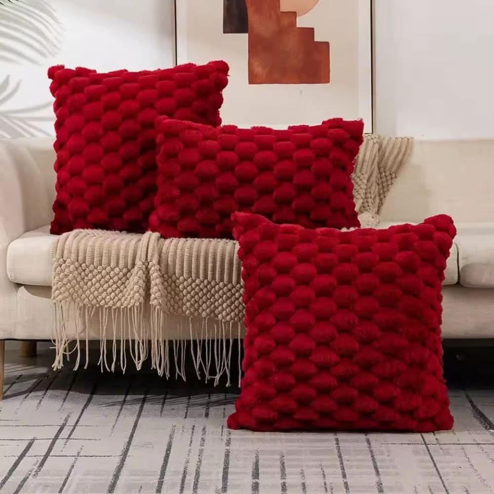 Soft Plush Cotton Cushion Cover