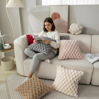Soft Plush Cotton Cushion Cover