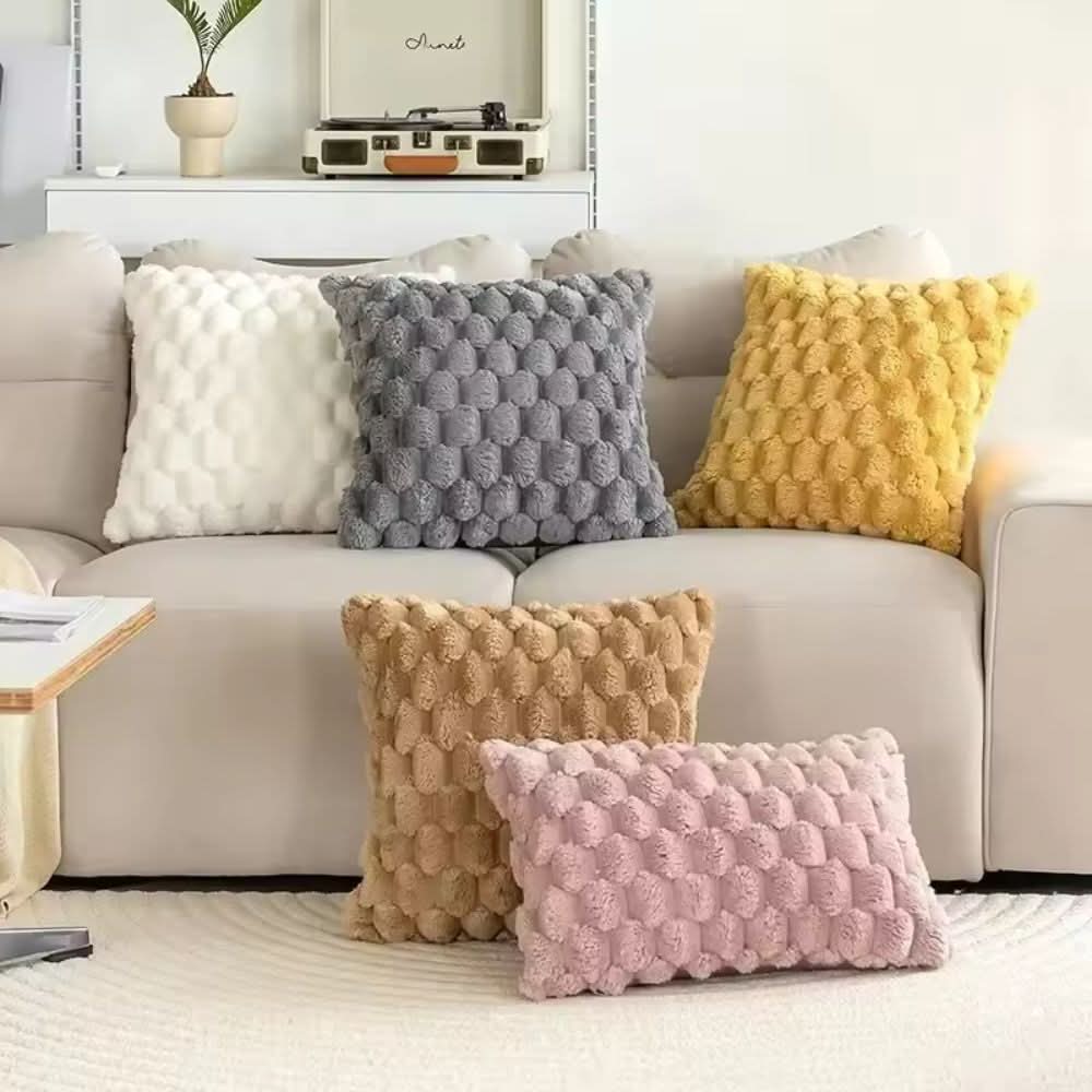 Soft Plush Cotton Cushion Cover