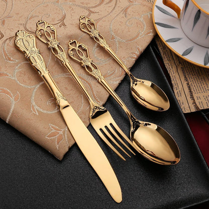 Premium Silverware Stainless Steel Utensil Set - Yeezlab