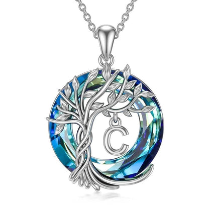 Natural Tree Crystal Pendant Necklace