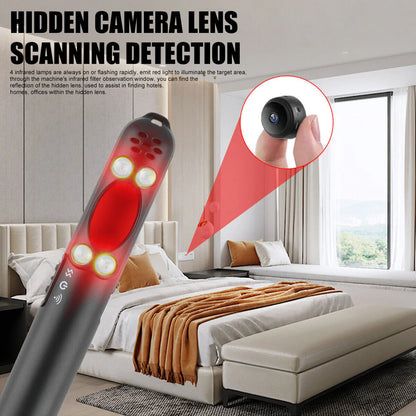 Hidden Camera Detector and GPS Tracker for Privacy Protection